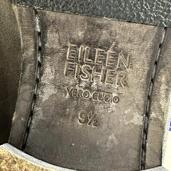 Eileen Fisher Vero Cuoio Gray Suede Slouchy Ankle Boots - Picture 2 of 6